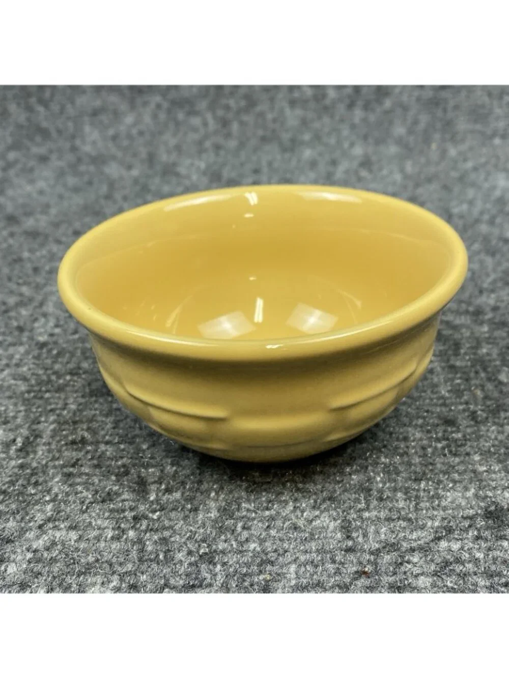 Longaberger Pottery Woven Traditions 2 Dessert  Bowls Butternut New